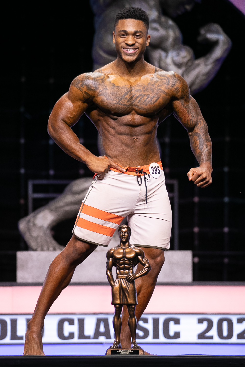 Men's Physique Overall Winner Drelyn Hunt